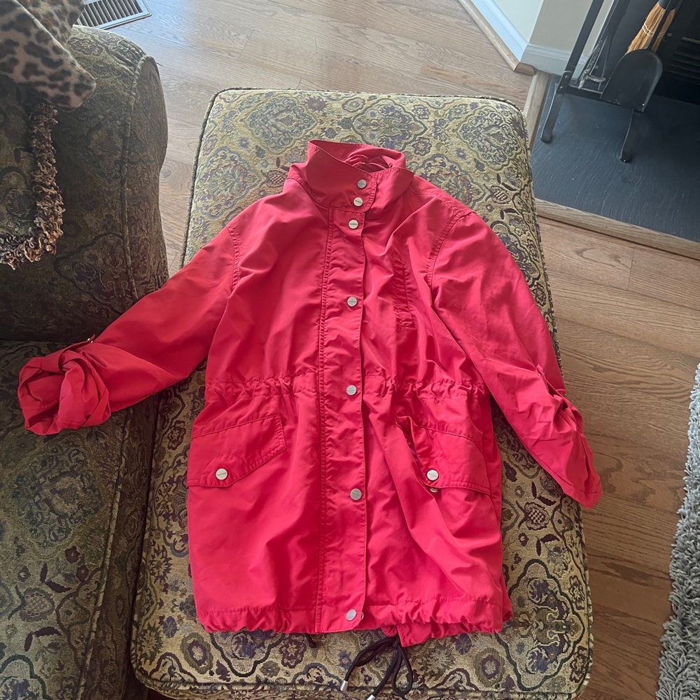 Sanctuary Red Utility Jacket Lightweight Casual Fit
